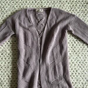 Pink Republic Lilac Open-Front Cardigan